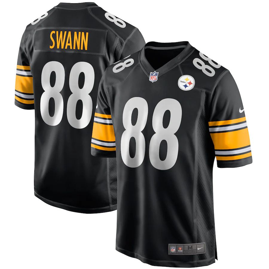 Men Pittsburgh Steelers 88 Lynn Swann Nike Black Game Retired Player NFL Jersey